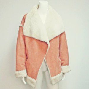 Somedays Lovin Only Desire Sherpa Faux Shearling Jacket Coat